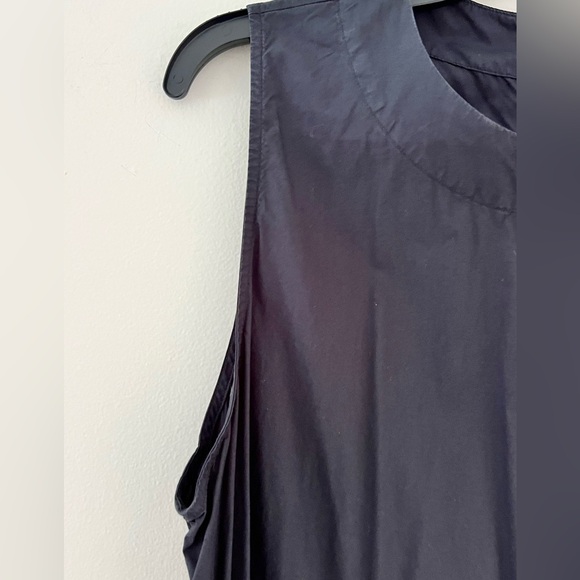 TOAST NEW COTTON POPLIN BLACK DRESS - Picture 5 of 6